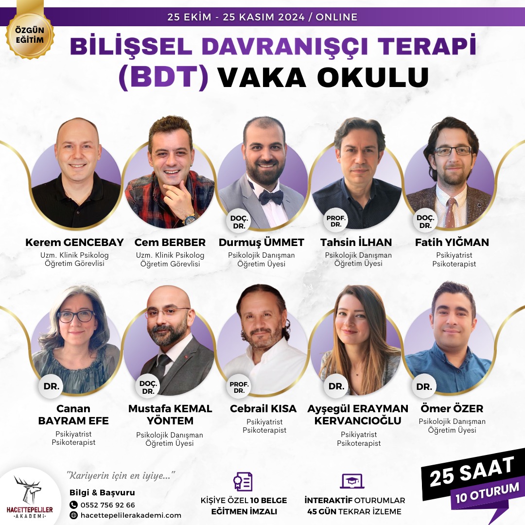 Bilişsel Davranışçı Terapi (BDT) Vaka Okulu